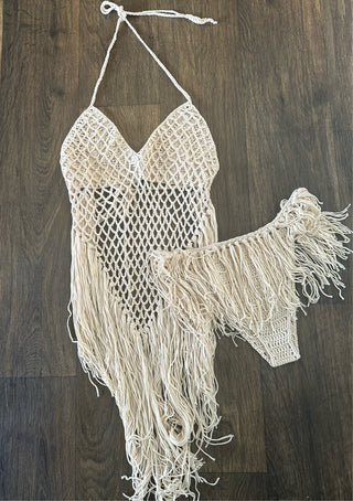 Seaside - (Wheat) Crochet Sunkini